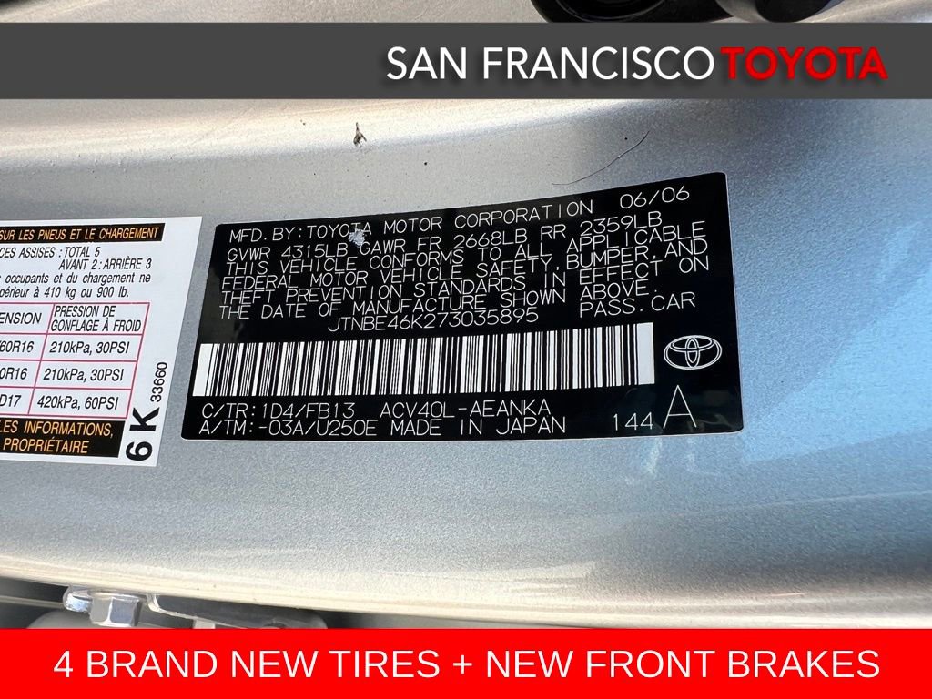 Used 2007 Toyota Camry LE FWD image 36