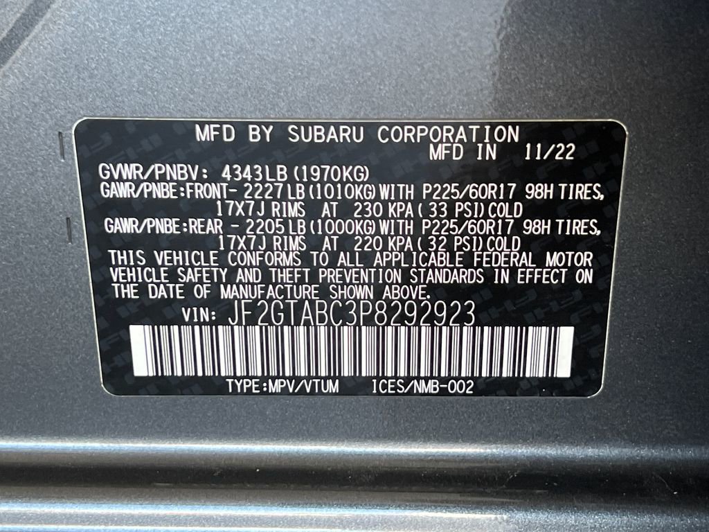 Certified 2023 Subaru Crosstrek 2.0i image 33