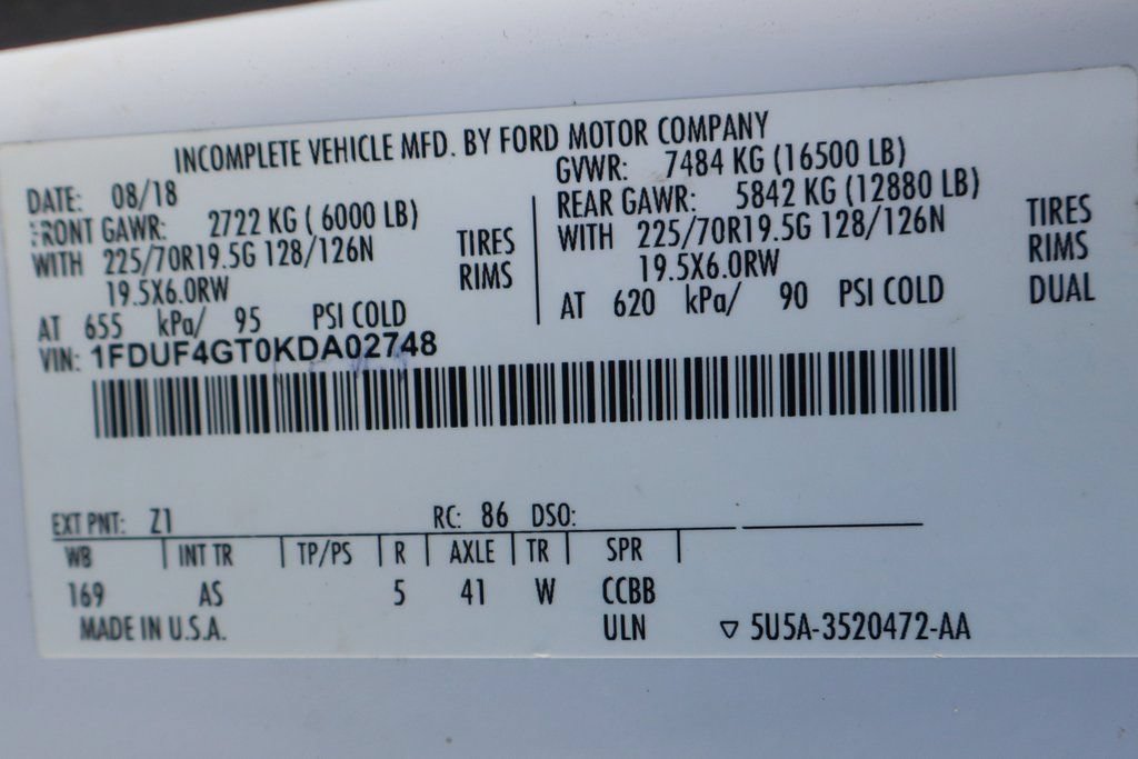 Used 2019 Ford F450 XL w/ XL Value Package RWD image 39