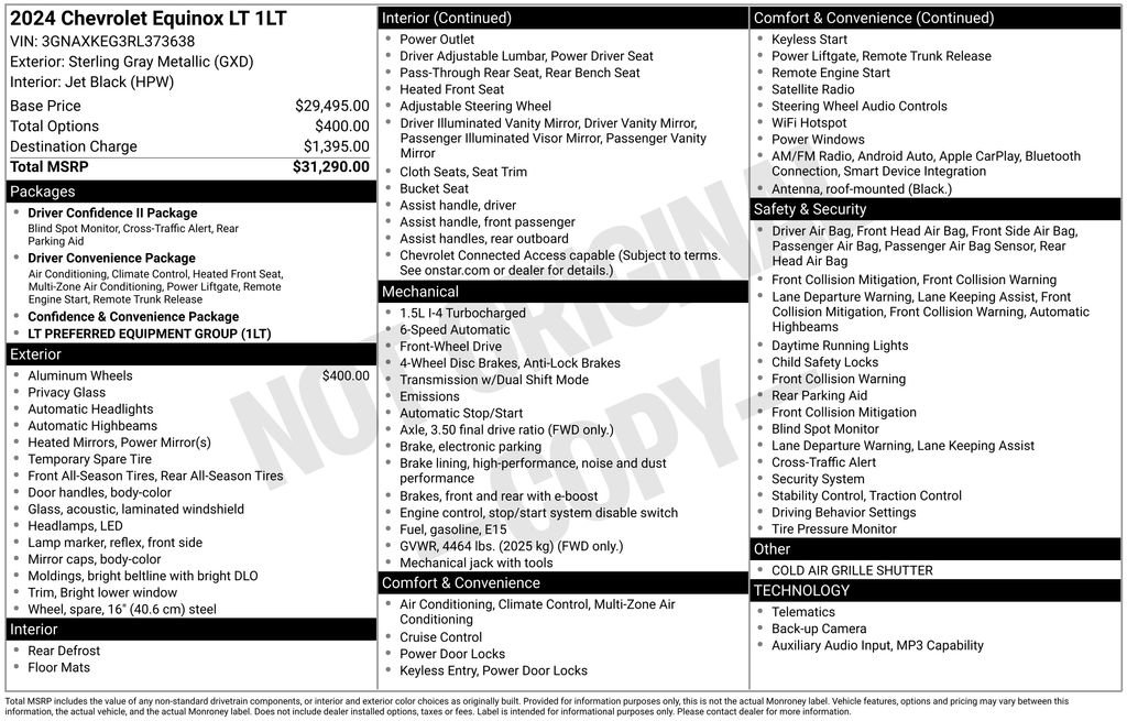Used 2024 Chevrolet Equinox LT FWD image 30