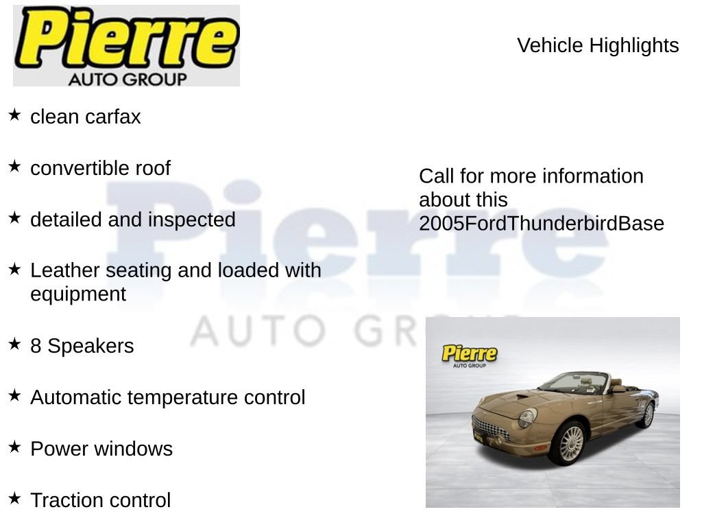 Used 2005 Ford Thunderbird RWD image 7