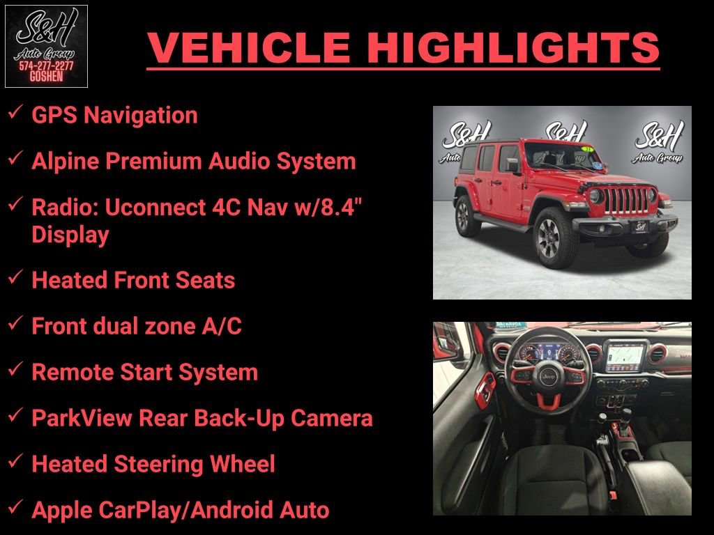 Used 2021 Jeep Wrangler Unlimited Sahara w/ Uconnect 4C Nav & Sound Group image 3