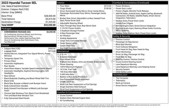 Used 2023 Hyundai Tucson SEL w/ Convenience Package image 27