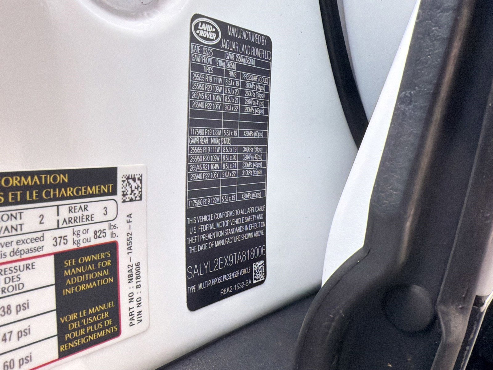 Used 2026 Land Rover Range Rover Velar Dynamic SE AWD/4WD image 21