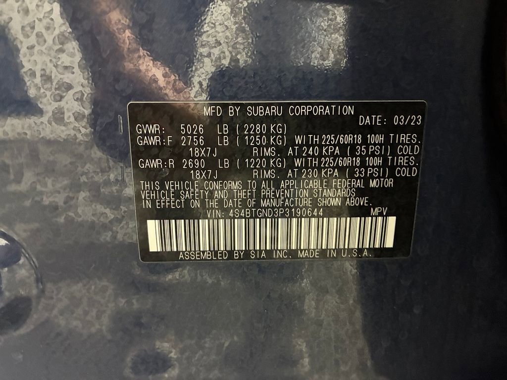 Certified 2023 Subaru Outback Limited XT image 21
