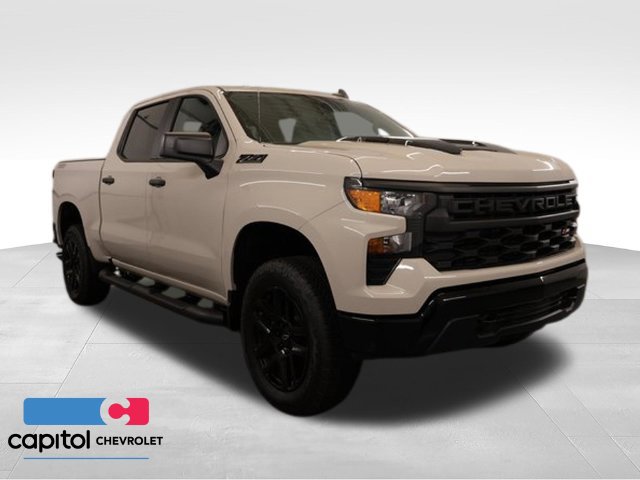 New 2026 Chevrolet Silverado 1500 Custom Trail Boss w/ Turbomax Blackout Package AWD/4WD 360° Tour