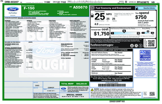 Certified 2023 Ford F150 XL w/ XL Chrome Appearance Package RWD image 2