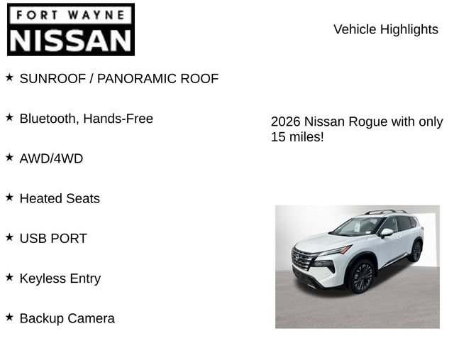 New 2026 Nissan Rogue Platinum AWD/4WD image 8