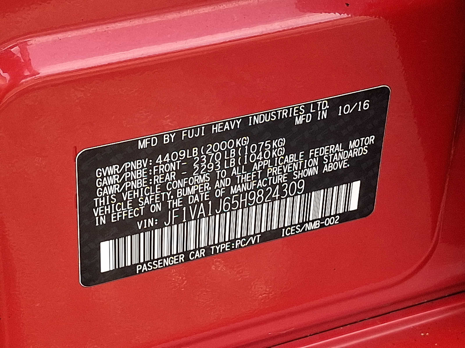 Used 2017 Subaru WRX Limited image 28