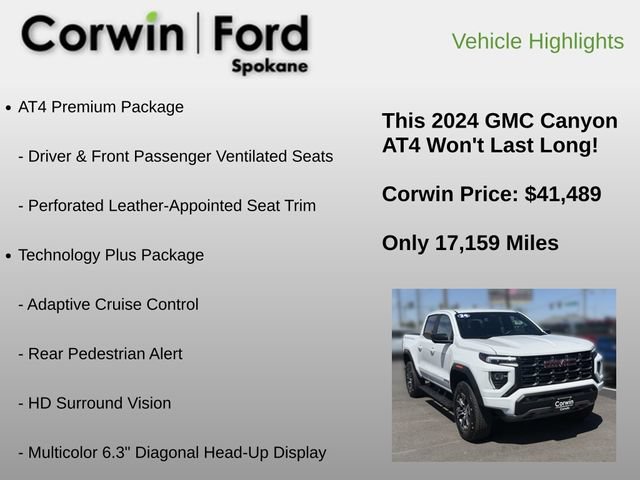 Used 2024 GMC Canyon AT4 w/ AT4 Premium Package AWD/4WD image 12