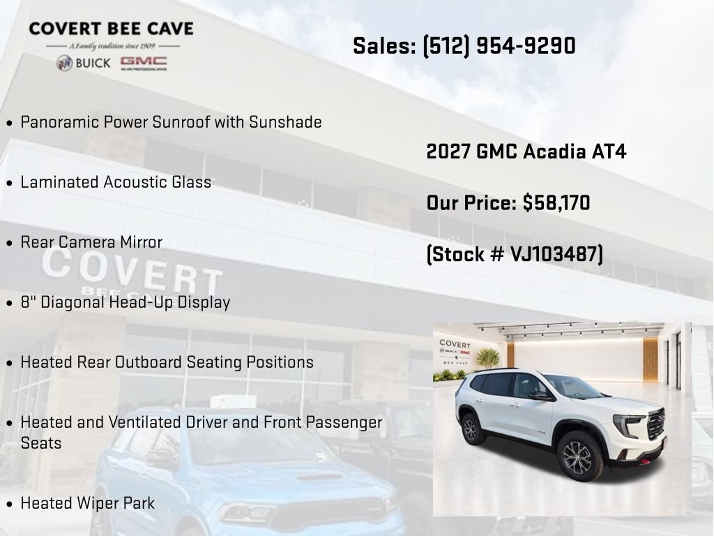 New 2027 GMC Acadia AT4 w/ Luxury Package AWD/4WD image 13