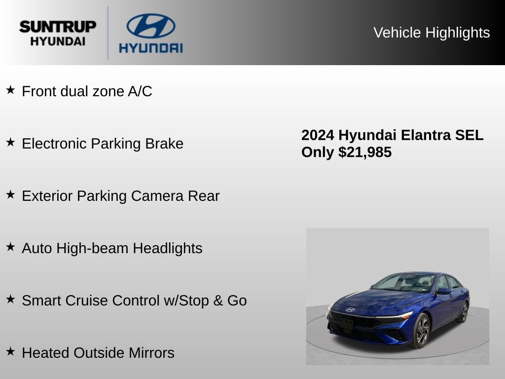 Used 2024 Hyundai Elantra SEL w/ Convenience Package FWD image 16