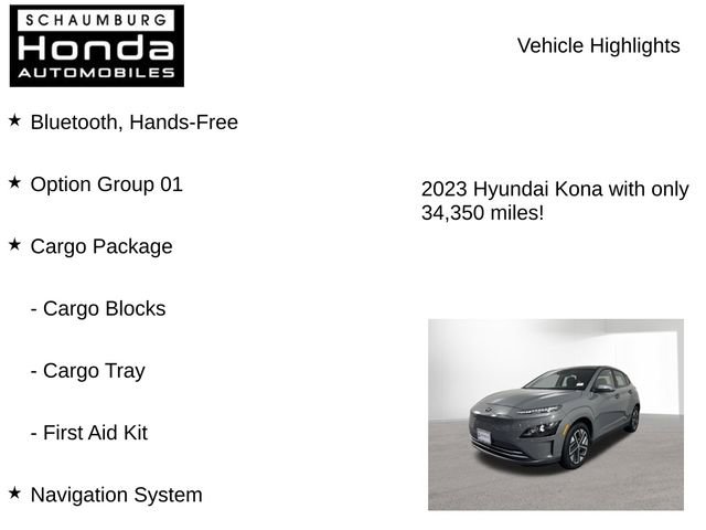 Used 2023 Hyundai Kona SEL w/ Cargo Package FWD image 7