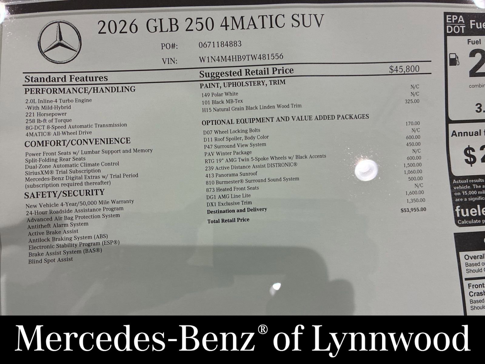 New 2026 Mercedes-Benz GLB 250 4MATIC image 23