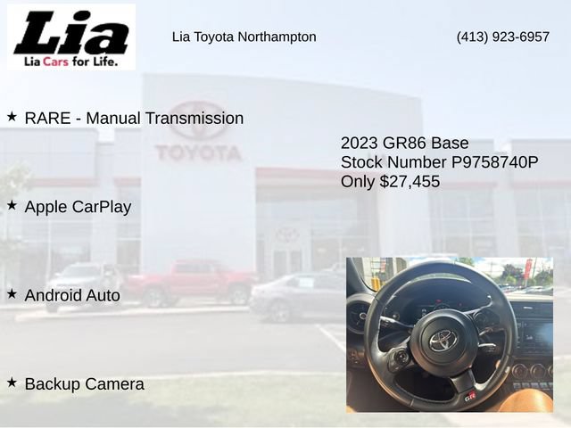 Used 2023 Toyota GR86 w/ ALL Weather Mat Package (TMS) RWD image 7