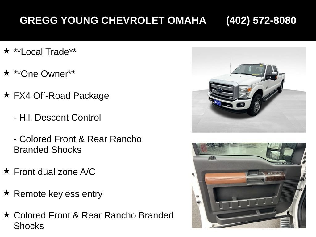 Used 2014 Ford F250 Platinum w/ FX4 Off-Road Package image 7