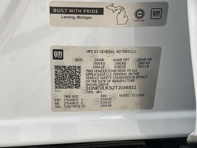 New 2026 Chevrolet Traverse RS AWD/4WD image 22