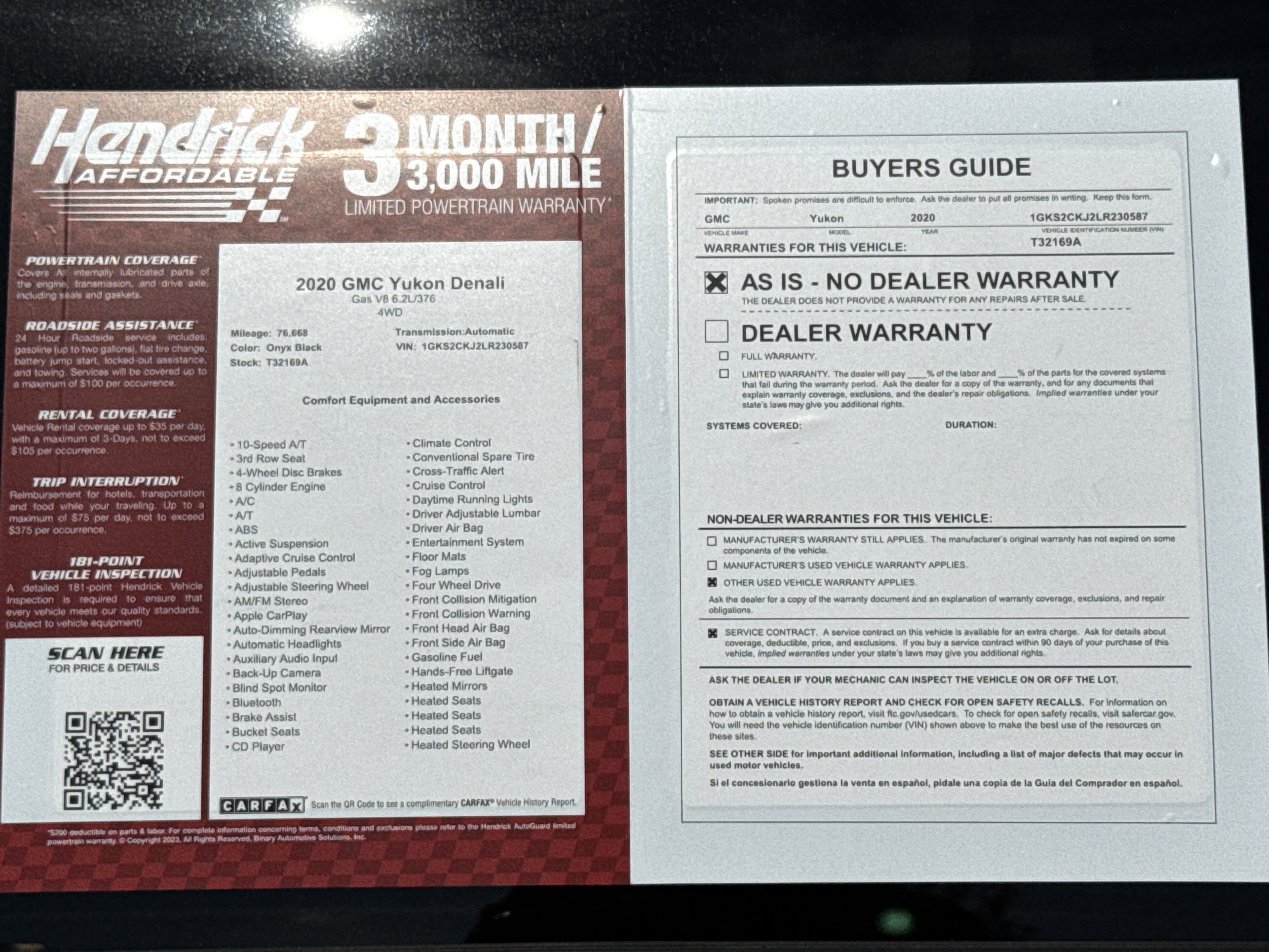 Used 2020 GMC Yukon Denali w/ Open Road Package image 43