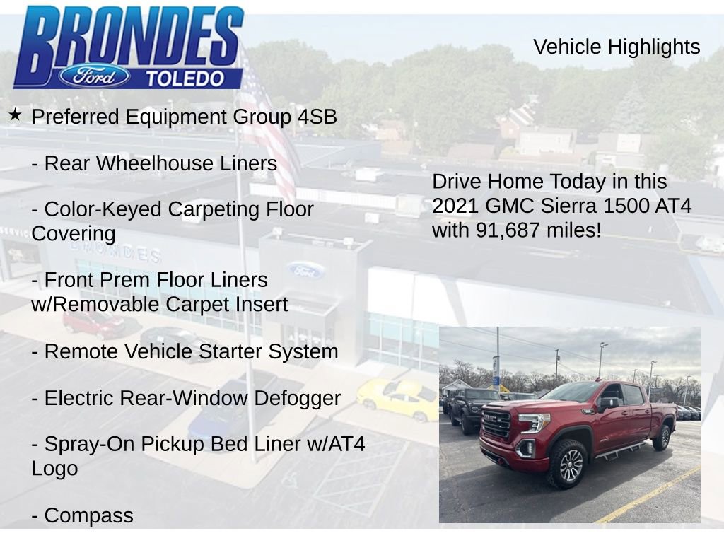 Used 2021 GMC Sierra 1500 AT4 image 11