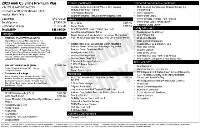 Certified 2023 Audi Q5 2.0T Premium Plus w/ Premium Plus Package AWD/4WD image 34