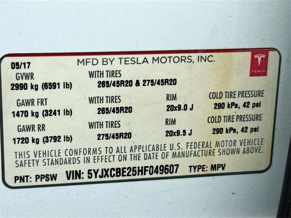 Used 2017 Tesla Model X 75D image 25