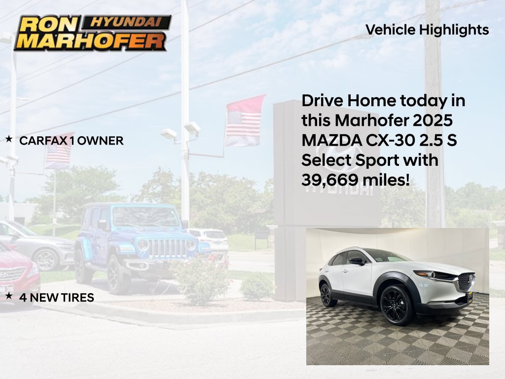 Used 2025 MAZDA CX-30 AWD 2.5 S w/ Select Sport Pkg image 14