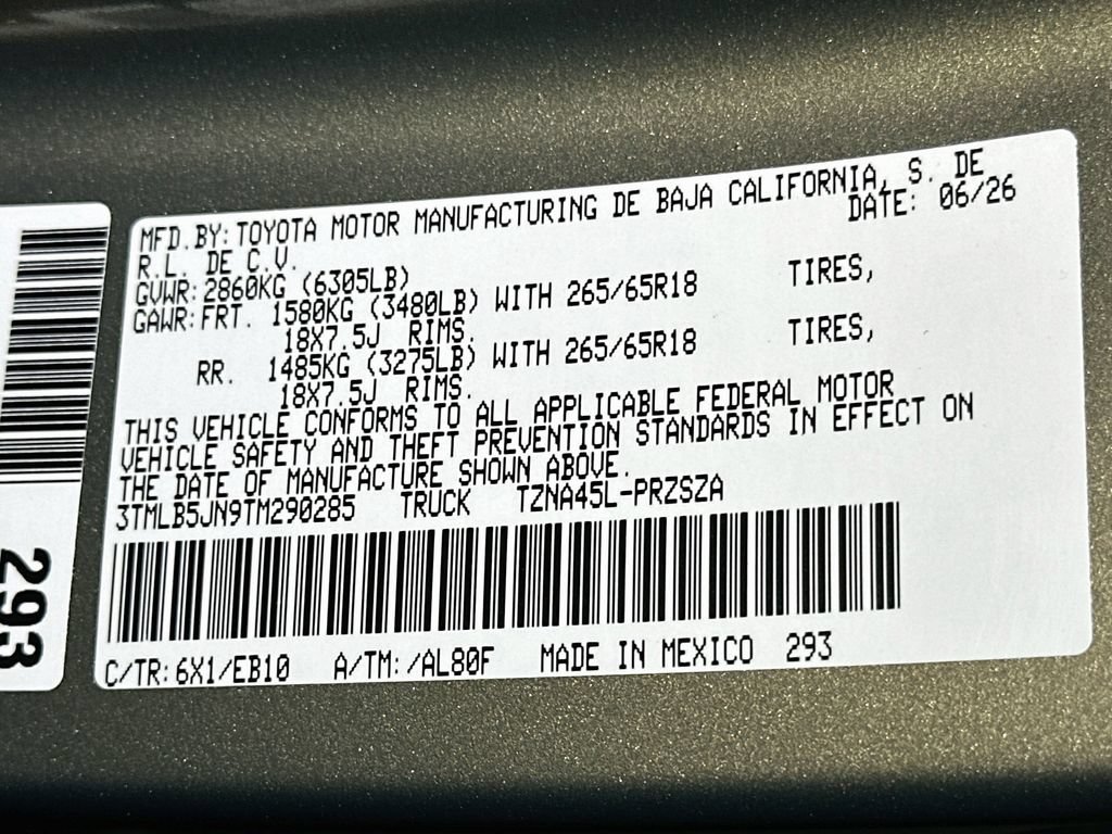 New 2026 Toyota Tacoma Limited AWD/4WD image 16