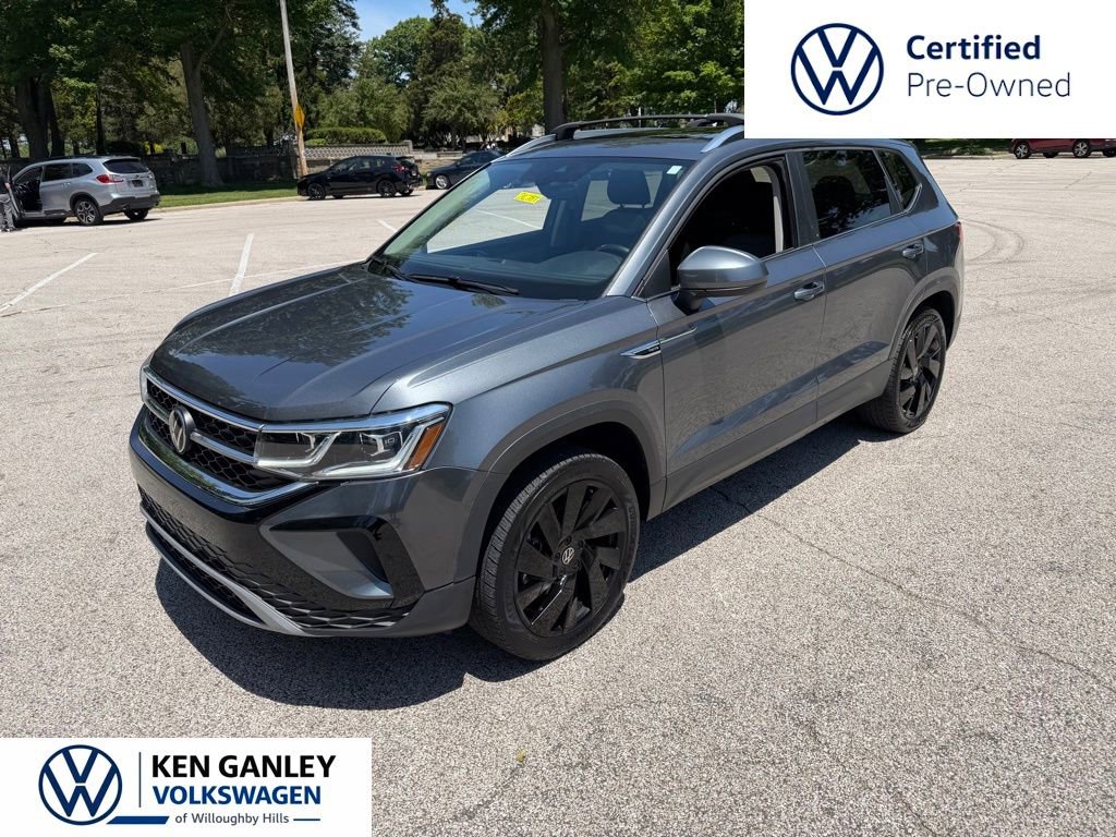 Certified 2023 Volkswagen Taos SEL w/ Black Wheel Package AWD/4WD image 1