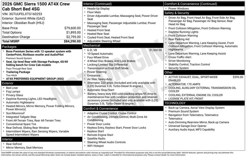 Used 2026 GMC Sierra 1500 AT4X AWD/4WD image 21