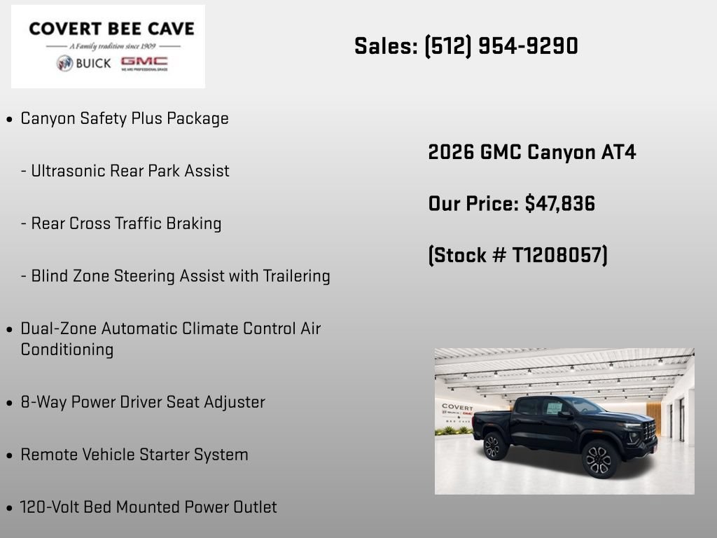 New 2026 GMC Canyon AT4 w/ Nightfall Essentials Package AWD/4WD image 24