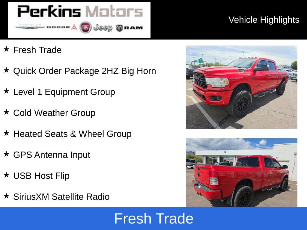 Used 2020 RAM 2500 Big Horn w/ Level 1 Equipment Group