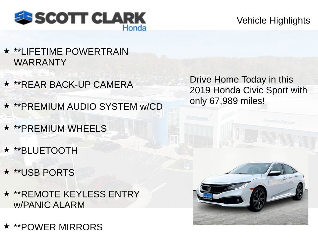 Used 2019 Honda Civic Sport image 11