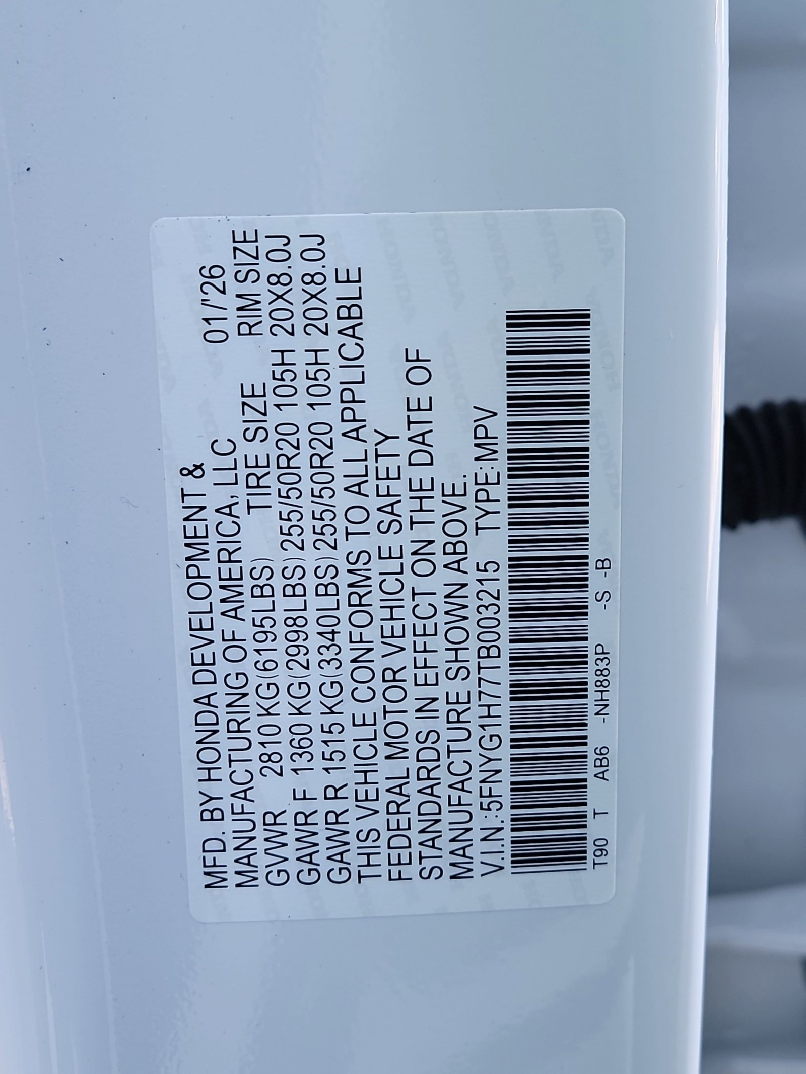 New 2026 Honda Pilot Touring image 33