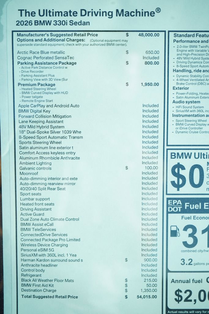 New 2026 BMW 330i Sedan w/ Premium Package image 8