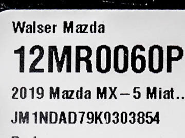 Used 2019 MAZDA MX-5 Miata Grand Touring RWD image 25