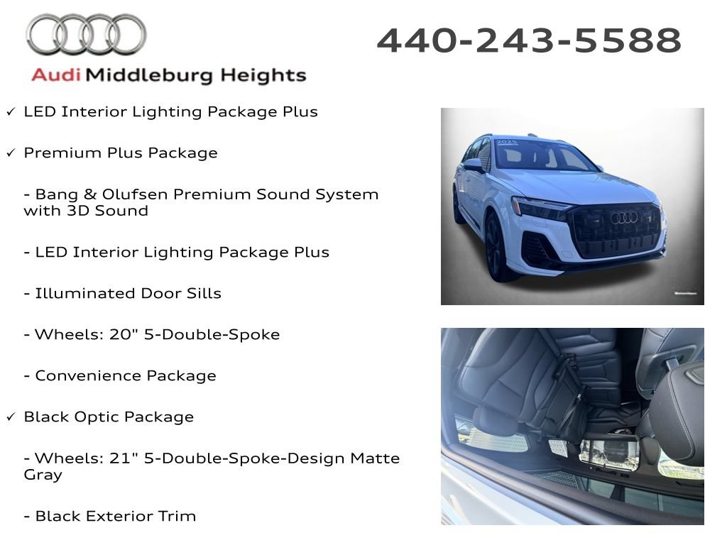 Certified 2025 Audi Q7 3.0T Premium Plus w/ Premium Plus Package AWD/4WD image 6