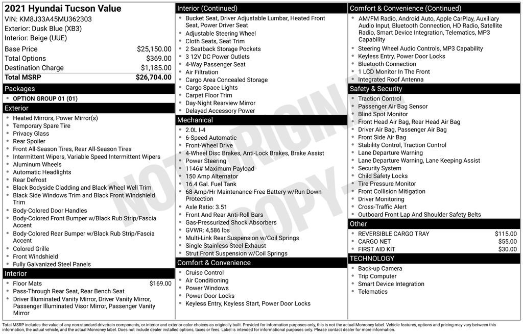 Used 2021 Hyundai Tucson Value image 6