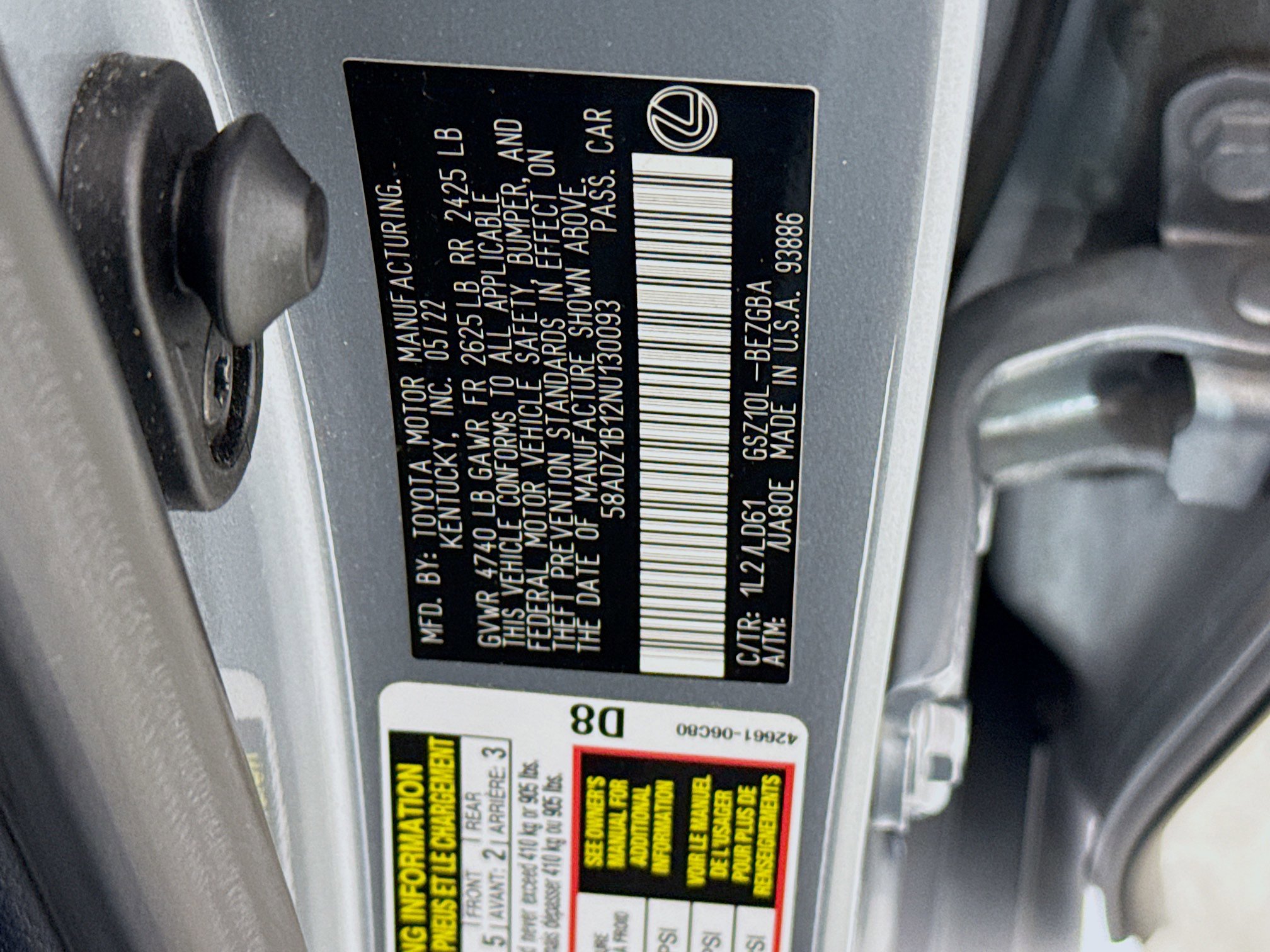 Certified 2022 Lexus ES 350 w/ Premium Package image 30