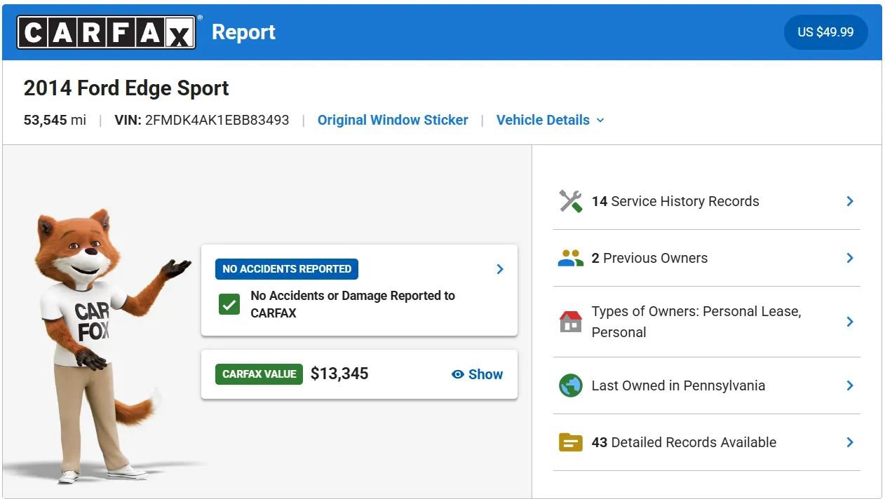 Used 2014 Ford Edge Sport AWD/4WD image 24