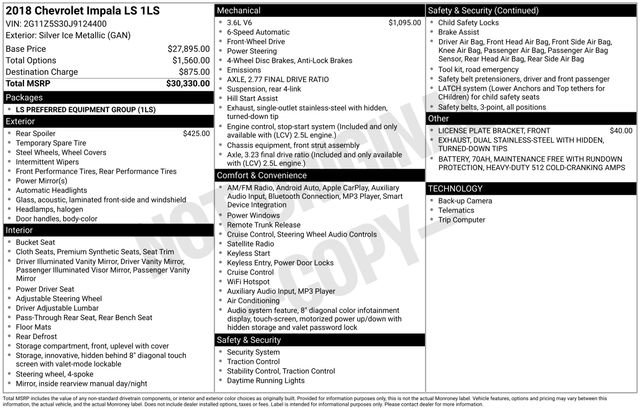 Used 2018 Chevrolet Impala LS image 27