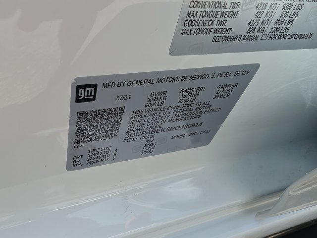 Used 2024 Chevrolet Silverado 1500 Custom w/ LPO, Dark Essentials Package RWD image 32
