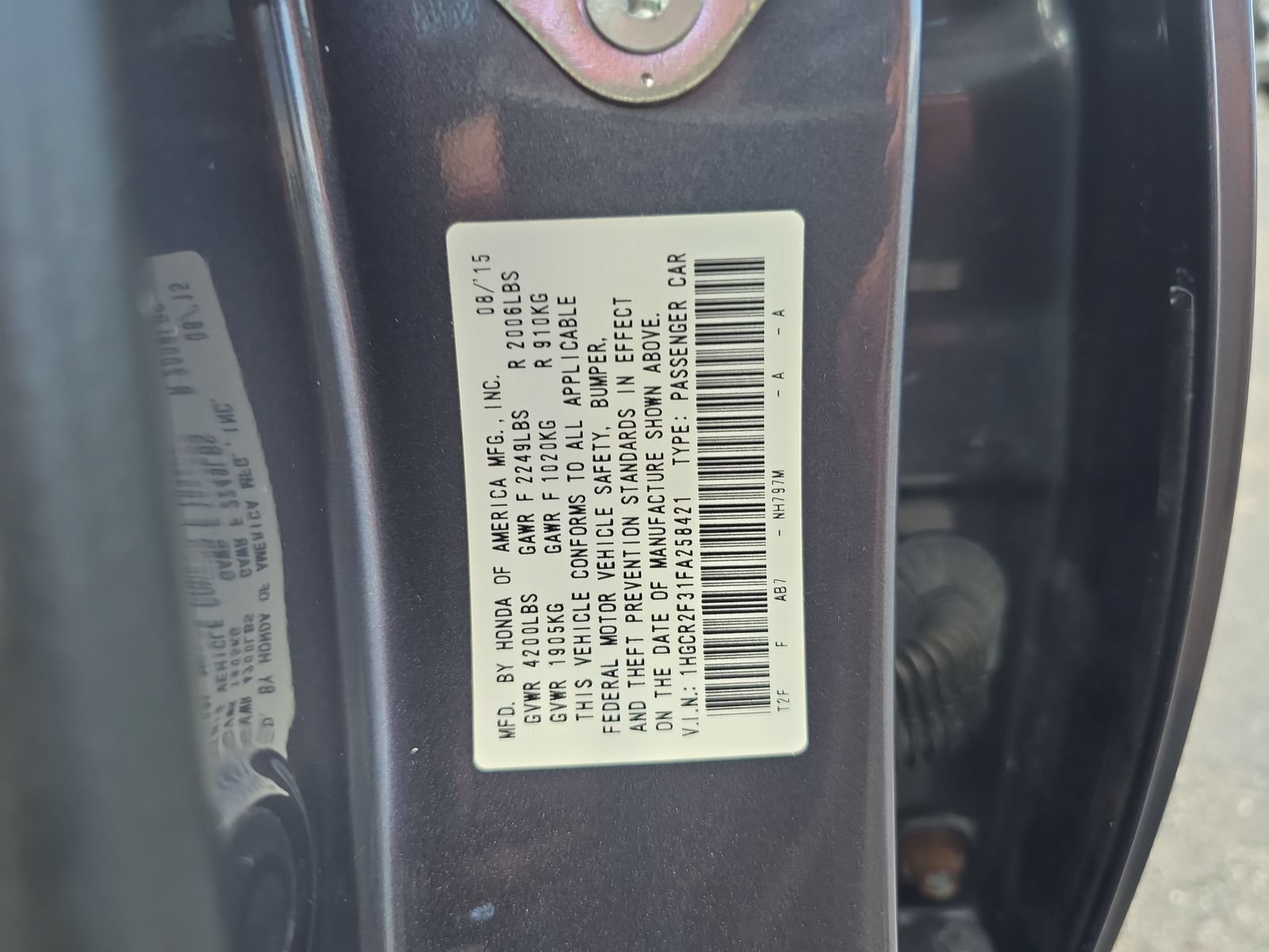 Used 2015 Honda Accord LX image 27
