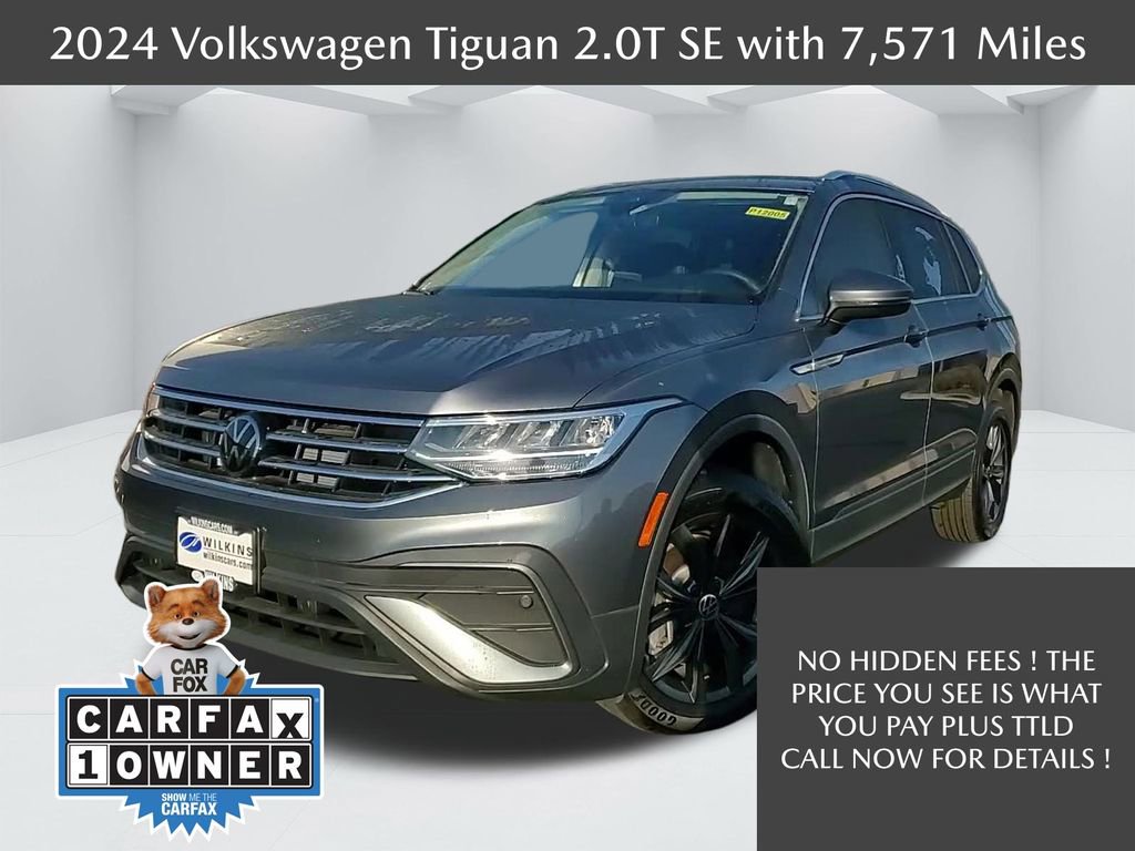 Used 2024 Volkswagen Tiguan SE w/ Panoramic Sunroof Package