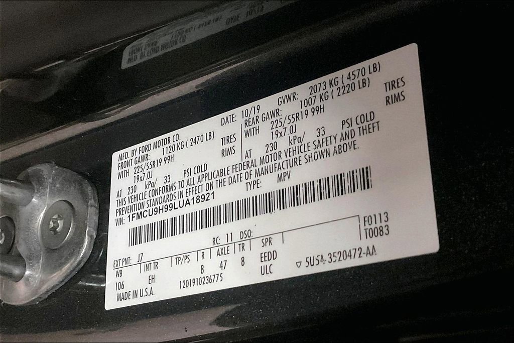 Used 2020 Ford Escape SEL image 22