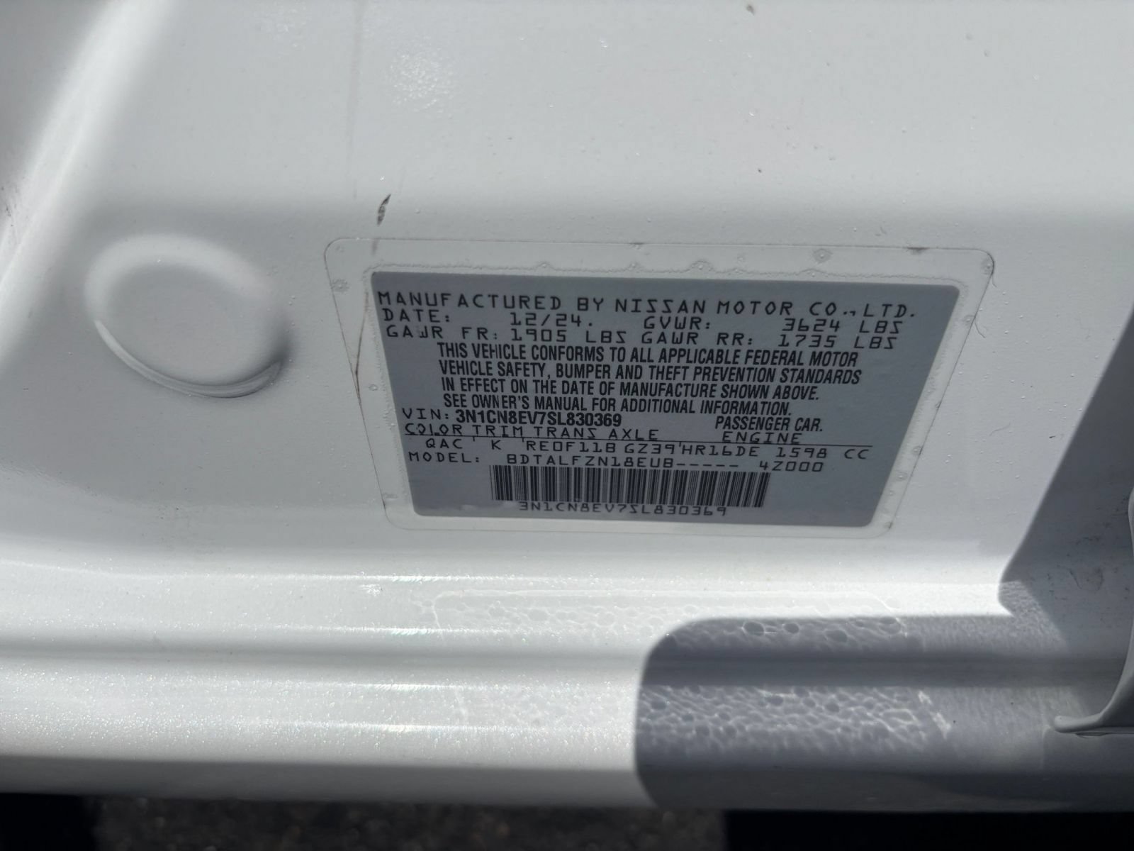 Used 2025 Nissan Versa SV FWD image 23