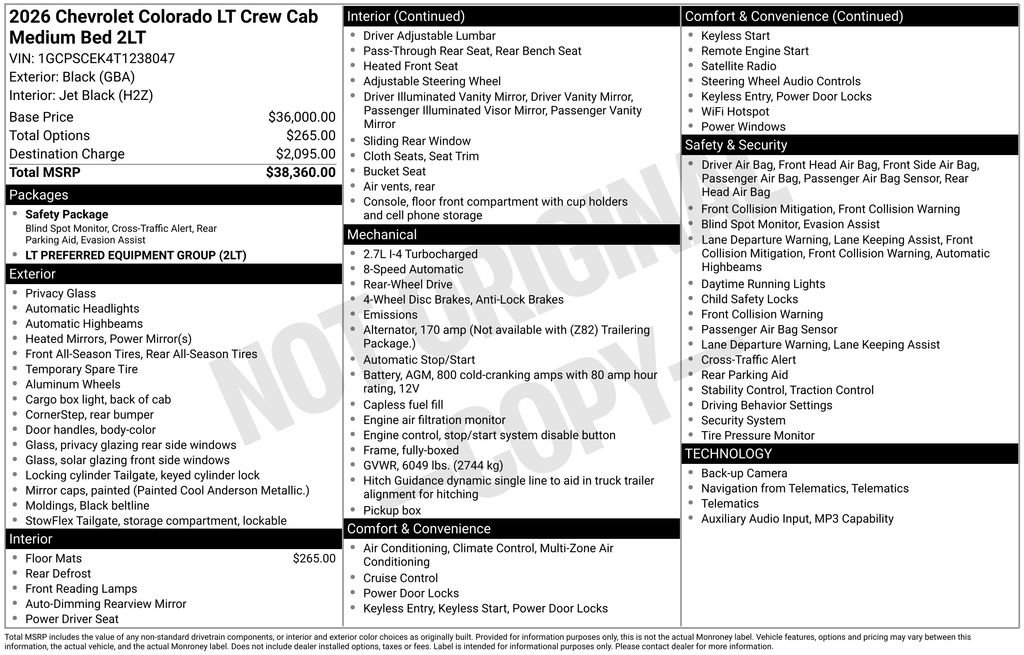 New 2026 Chevrolet Colorado LT RWD image 4