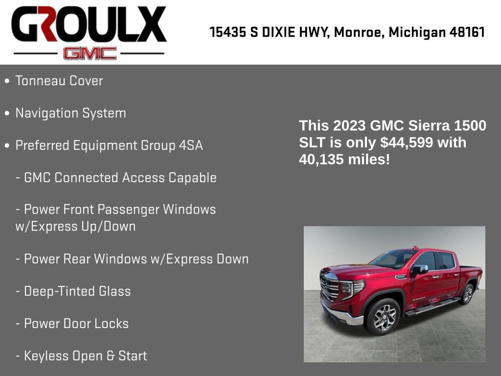 Used 2023 GMC Sierra 1500 SLT w/ SLT Premium Package AWD/4WD image 8