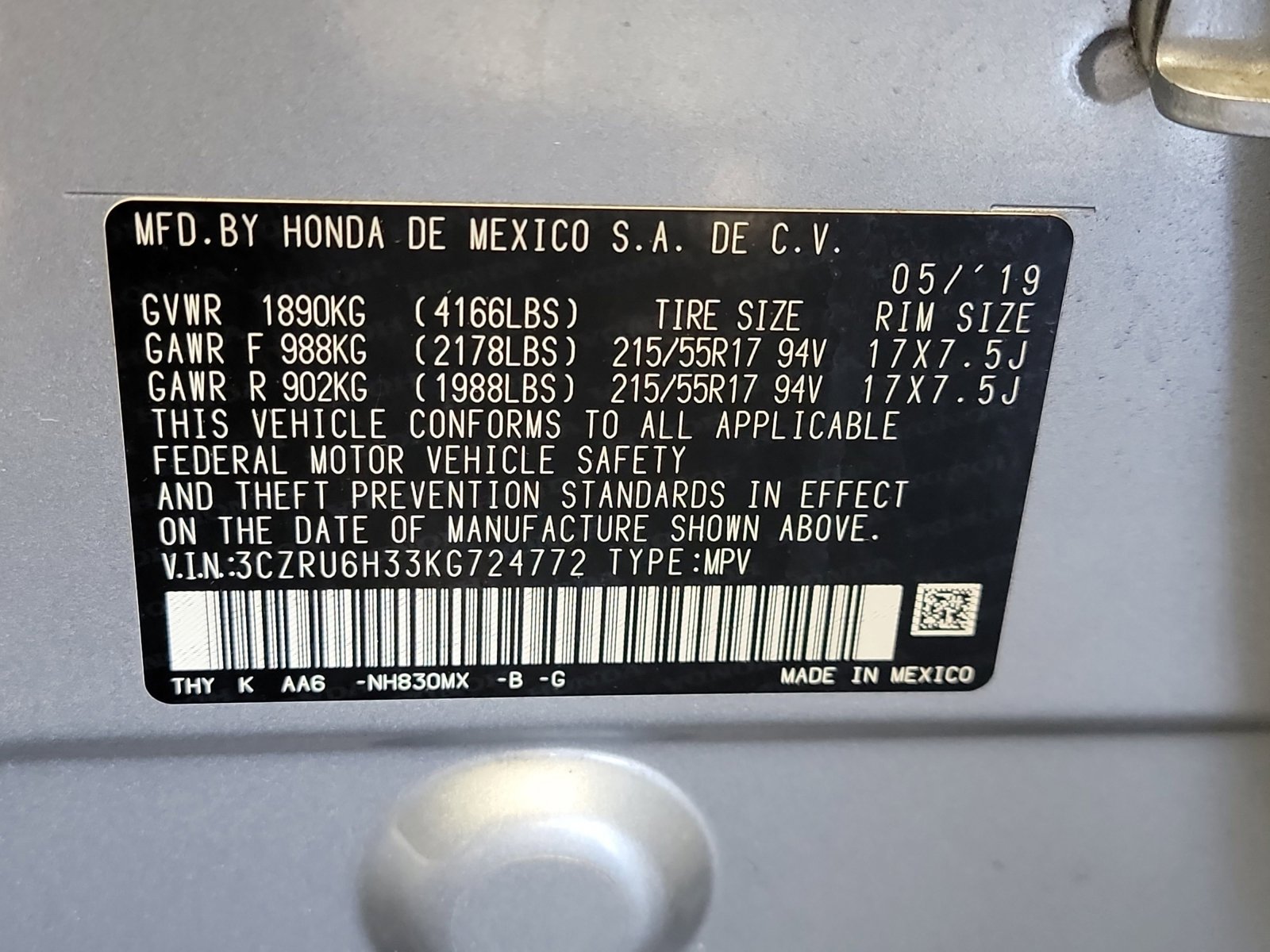 Used 2019 Honda HR-V LX image 32