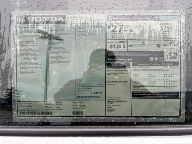 New 2026 Honda HR-V LX image 14