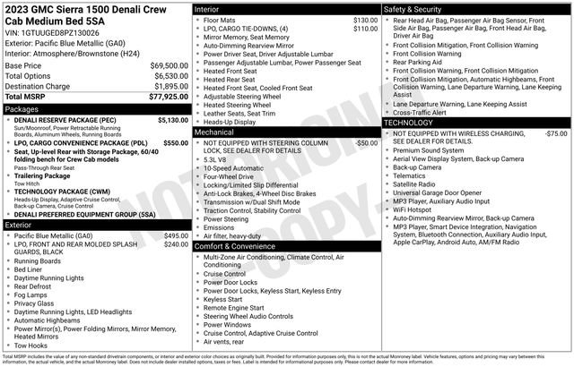 Used 2023 GMC Sierra 1500 Denali w/ Denali Reserve Package AWD/4WD image 27